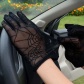 Женские водительские черные перчатки с рисунком паутины 1